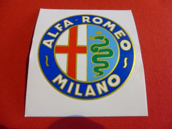 Alfa Romeo Aufkleber " Alfa Romeo Milano Emblem " 65 mm NEU