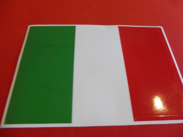 Alfa Romeo Aufkleber " Italienische Flagge " 120 mm NEU