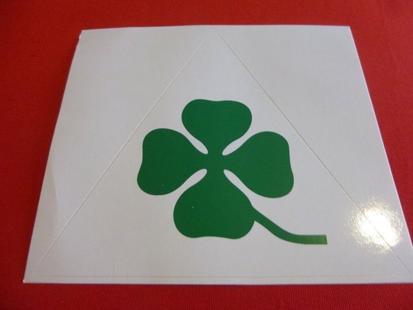 Alfa Romeo Sticker "clover leaf on white triangle" 160 x 170 mm NEW