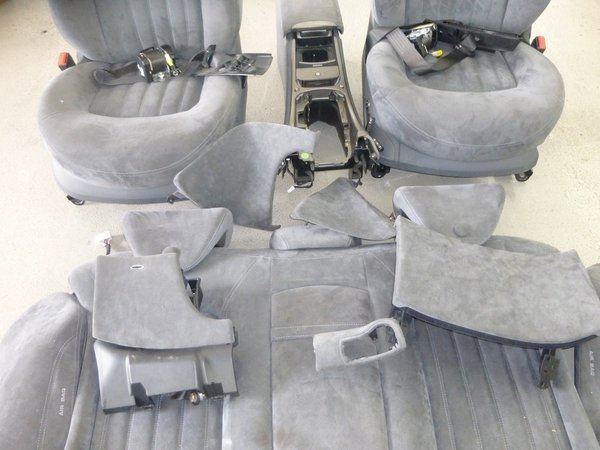 Original Lancia Thesis Sitze Sitzausstattung velour grau komplett