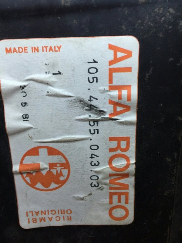 Original Alfa Romeo Bertone door front right 1054455043/03 NEW