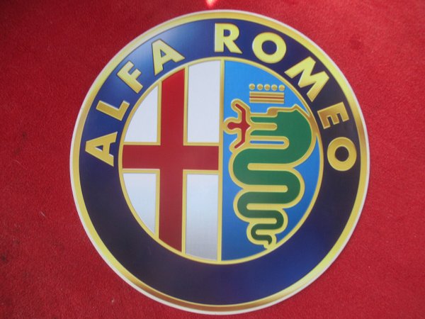 Alfa Romeo Aufkleber " Alfa Romeo Logo " Emblem 450 mm